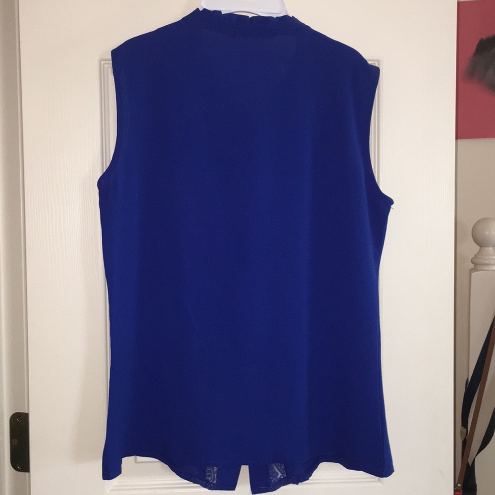 Blue Button Blouse - Picture 2 of 3